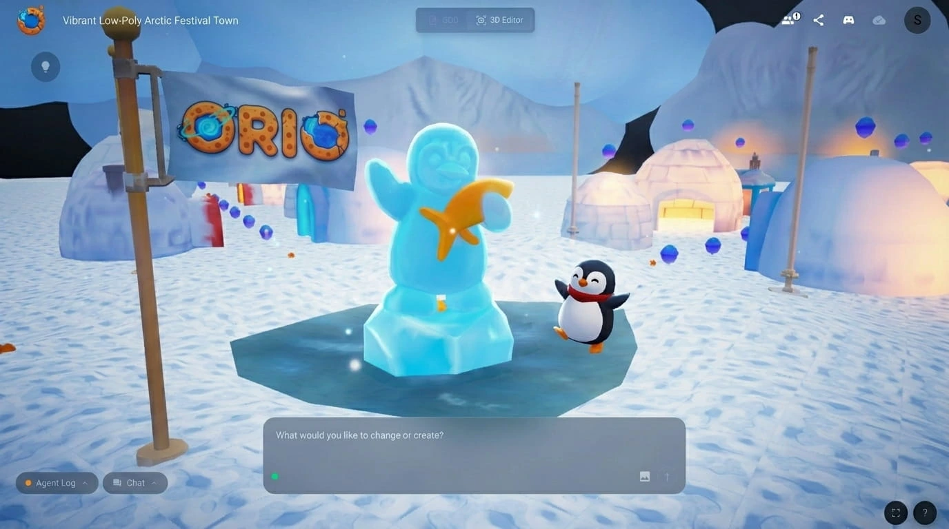 A beautiful generated world showcasing how to make a game with AI.
